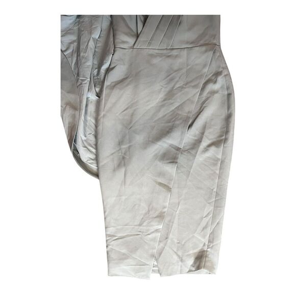 NWT Lavish Alice | Sage Green Pleated Cape Sleeve Midi Dress 4 - Picture 6 of 11